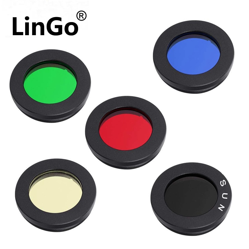 0.965 inch Telescope Sun Moon Planet Filtet Eyepieces Filters for Enhancing Definition Resolution TA3092-TA3096