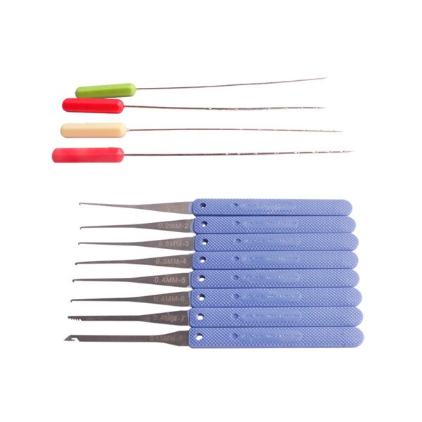 Professionele Slotenmaker Gereedschap Set Slotenmaker Praktijk Gereedschap Transparant Lock 5 stks Spanning Moersleutel 10 stks Broken Key Extractor