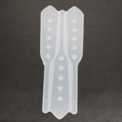 1 pc handwaaier siliconen mal uv epoxyhars voor het maken van sieraden, bladwijzers, handgemaakte decoratieve gereedschappen, kristal epoxy diy siliconen mal: C