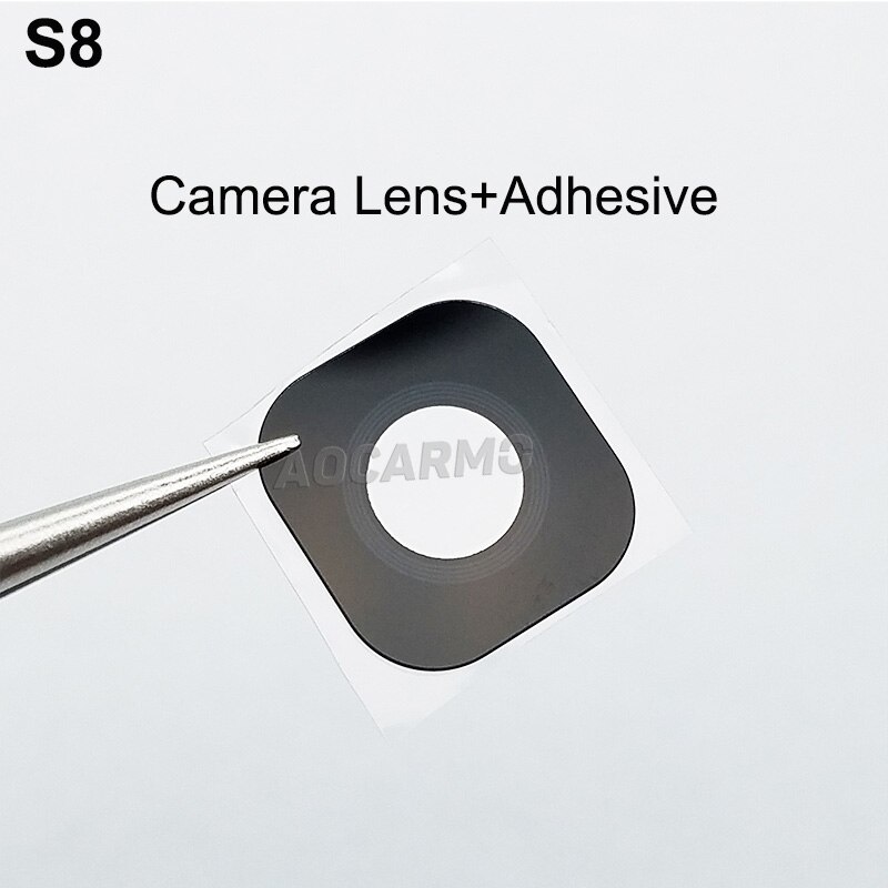 Aocarmo Hinten Zurück Kamera Objektiv Glas Ring Abdeckung Mit Rahmen Klebstoff Für Samsung Galaxis S8 SM-G9500 5.8 "Ersatz
