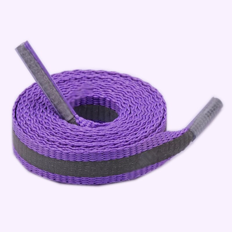 1 paar 3M Reflektierende Schnürsenkel Sneaker Schnürsenkel Laufschuhe Schnürsenkel unisex Schnürsenkel Leucht Leuchtende Schnürsenkel: Violett / 120 CM