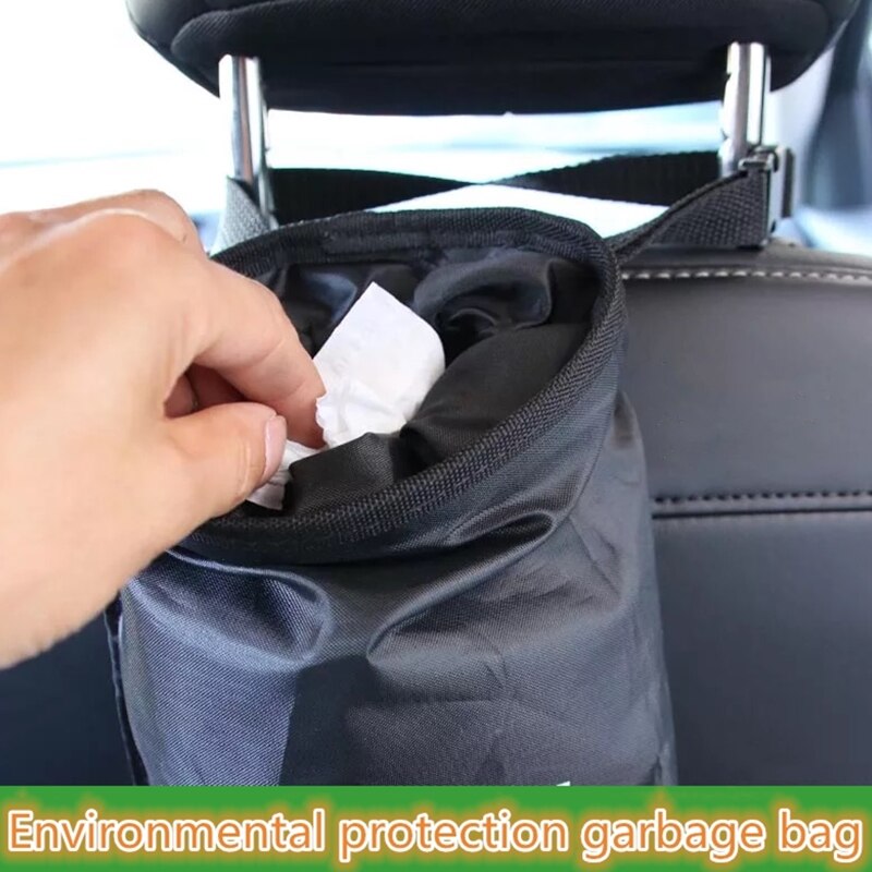 Bærbar bil automatisk affaldsspand affald skrald støv skraldespand kan kasseholder