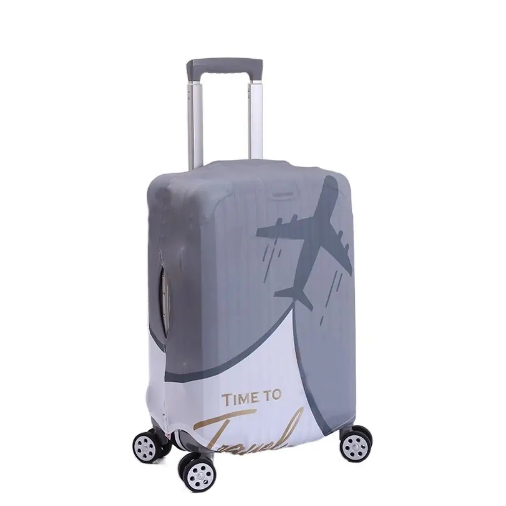 Housse de protection pour bagages 3D, motif Animal, chat, chien, valise à roulettes, housse anti-poussière, accessoires de voyage de 18 à 28 pouces: M / Bleu