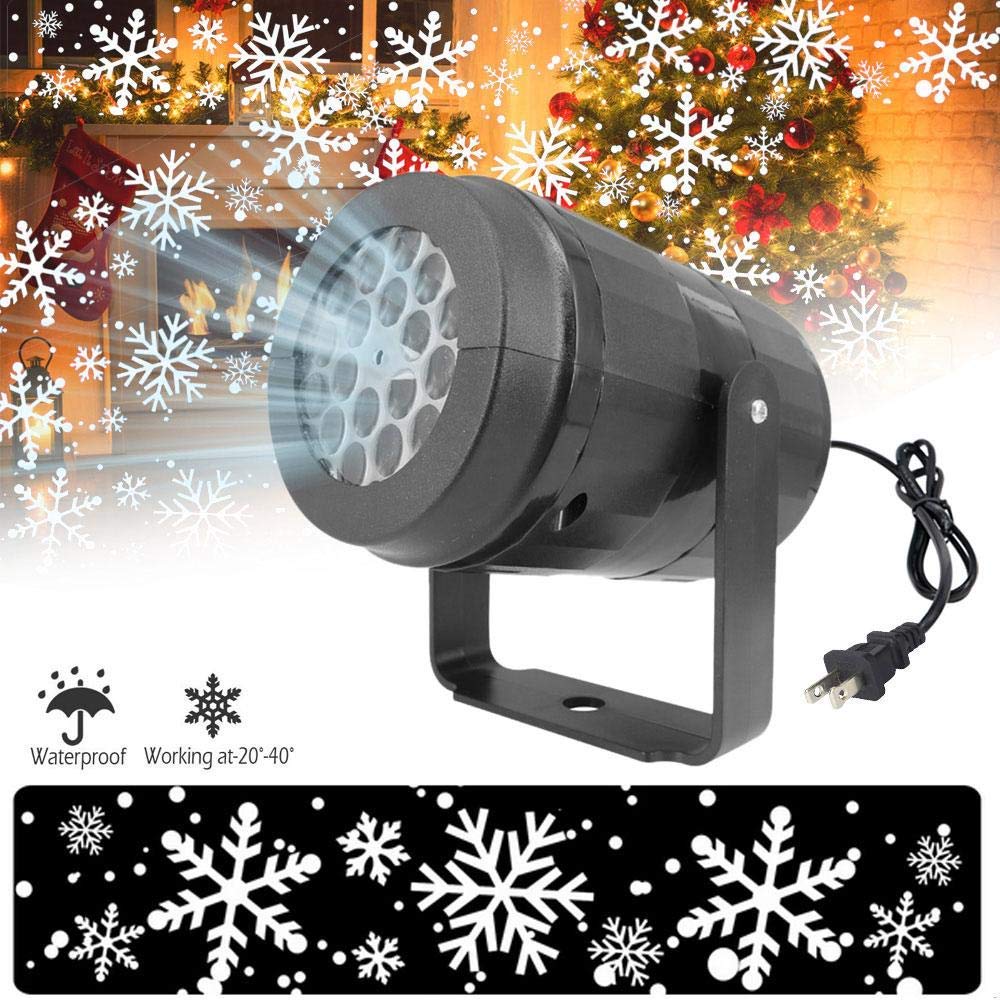 Led Podium Verlichting Led Sneeuwvlok Licht Wit Sneeuwstorm Projector Kerst Sfeer Familie Party Speciale Lamp