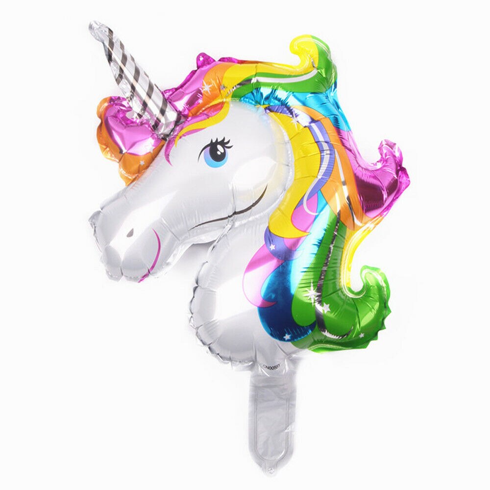 Dessin animé licorne Mini papier d'aluminium ballon bricolage maison fête d'anniversaire décoration de mariage