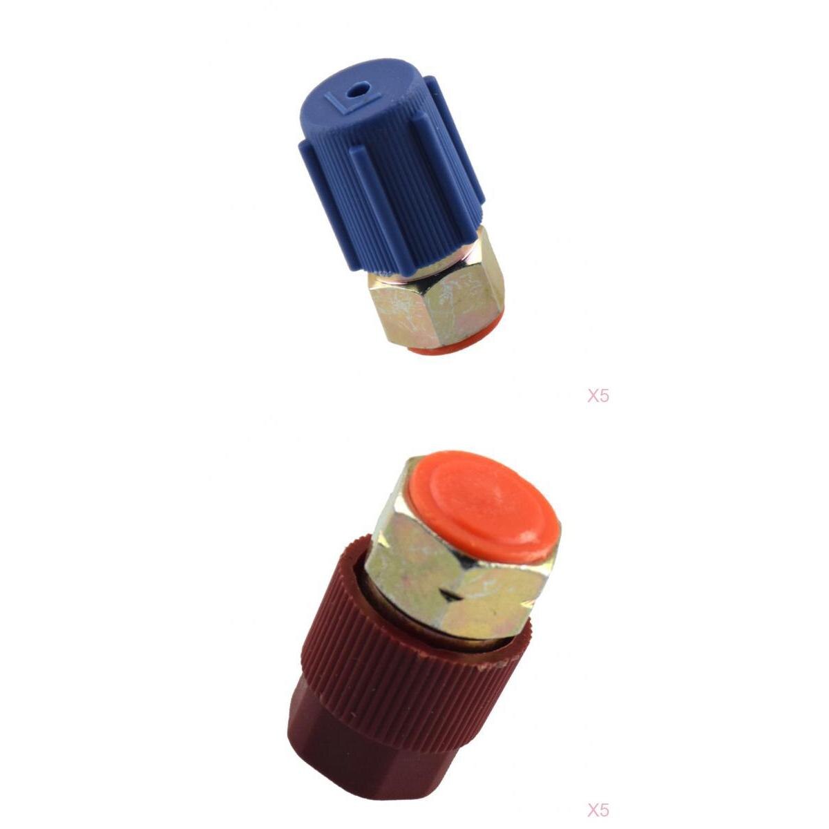10 Pcs AC Charging High Low Adapter Retrofit R12 To R134a Quick Disconnect