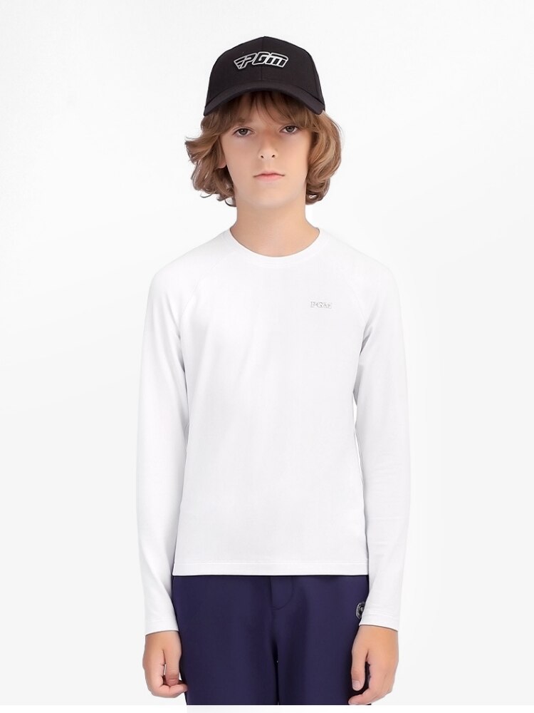 PGM Autumn Winter Boys Shirt Long Sleeve Golf Clothing Keep Warm Outdoor Sports Bottoming-Shirt Ladies Slim Fit T Shirts YF435