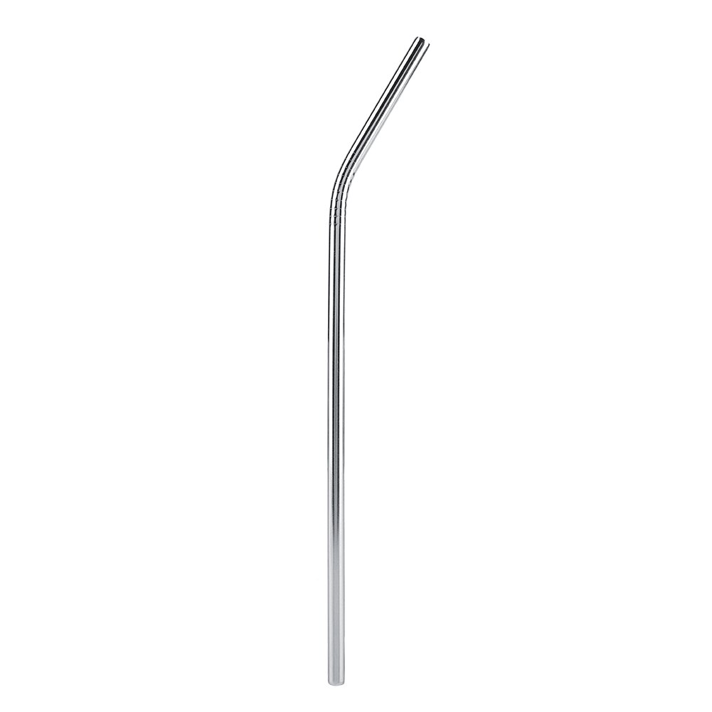 Stainless Steel Metal Reusable Straignt Bent Drinking Straws Fruit Juice Bent Straw 23cm