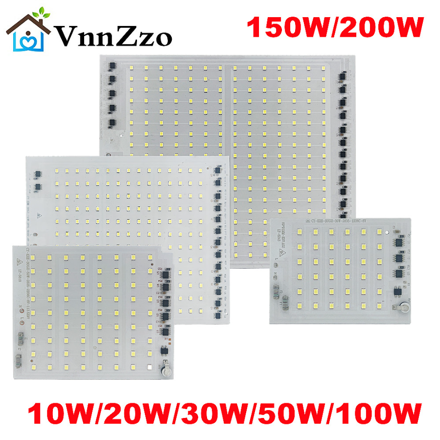 LED Lampe Chip SMD2835 Licht Perlen AC 220V 10W 20W 30W 50W 100W 150W 200W DIY Für draussen Flutlicht kalt Weiß warm Weiß