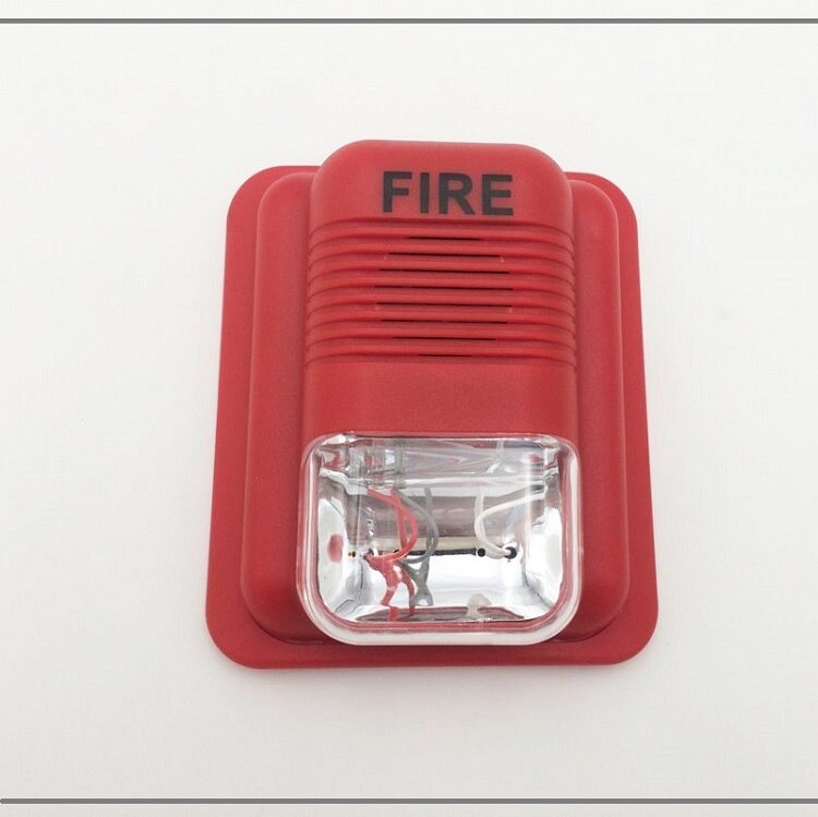 2pcs/Lot CJ-SS109 24V Fire Alarm Siren Strob Siren For Fire Alarm System With Sound and Light Flash