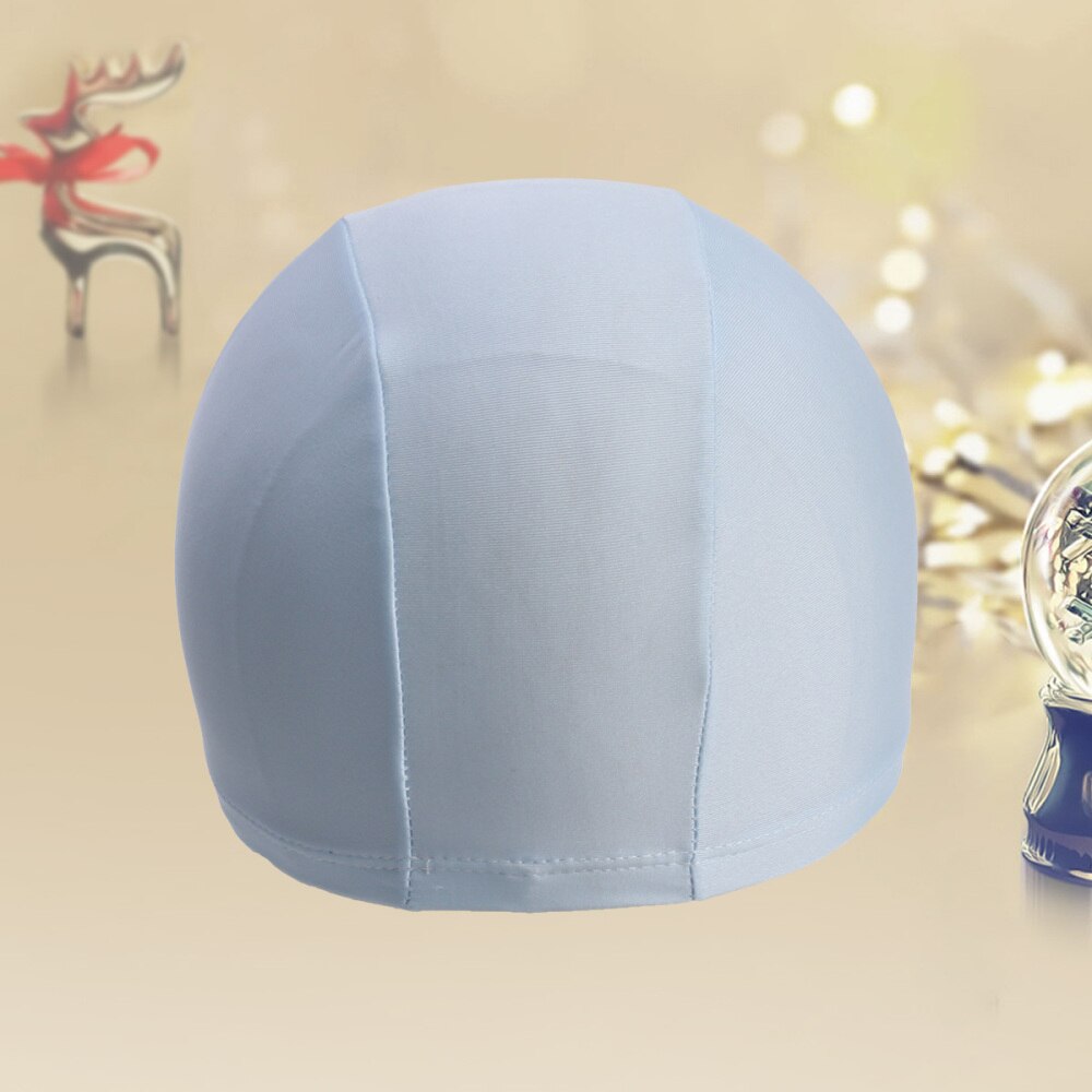 Zachte badmuts voor volwassenen, polyester doek, badmuts voor mannen en vrouwen, badmutsen voor watersport (lichtblauw)