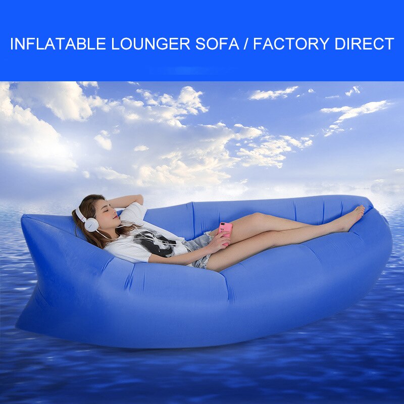 Silla de playa para adultos, saco de dormir para acampar, plegable, rápido, impermeable, inflable, saco de dormir para acampar