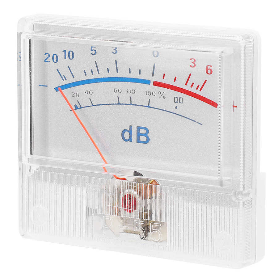 VU meter header high VU meter header P - 55 ‑20 - 6dB power amplifier DB meter with pointer dial suitable for DIY recording