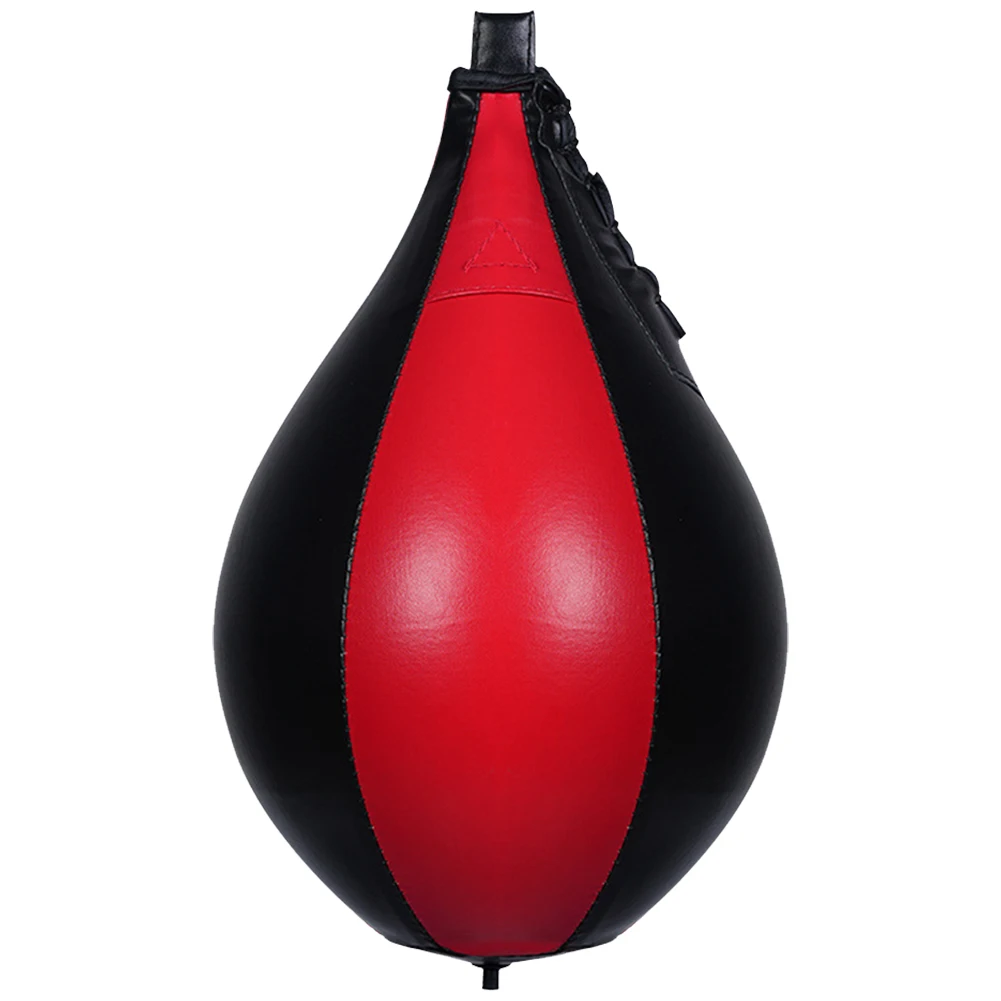 Boxningshastighetsboll hängande boxningssäck pu-läder boxningsreflexboll stressavlastning boxningsslagpåse boxningsutrustning