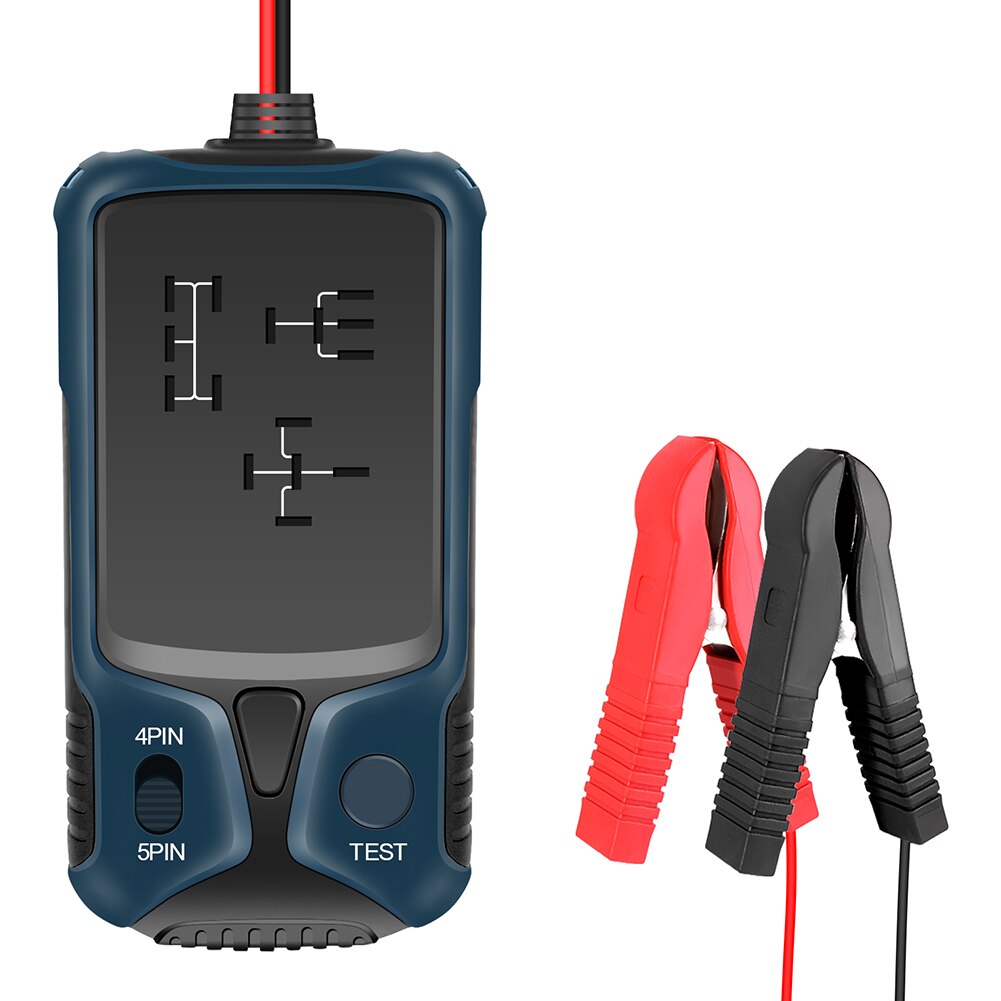 Car Relay Tester 12V Electronic Automotive Relay Tester Universal for Auto Battery Checker Alternator Analyzer Diagnostic Tool: black