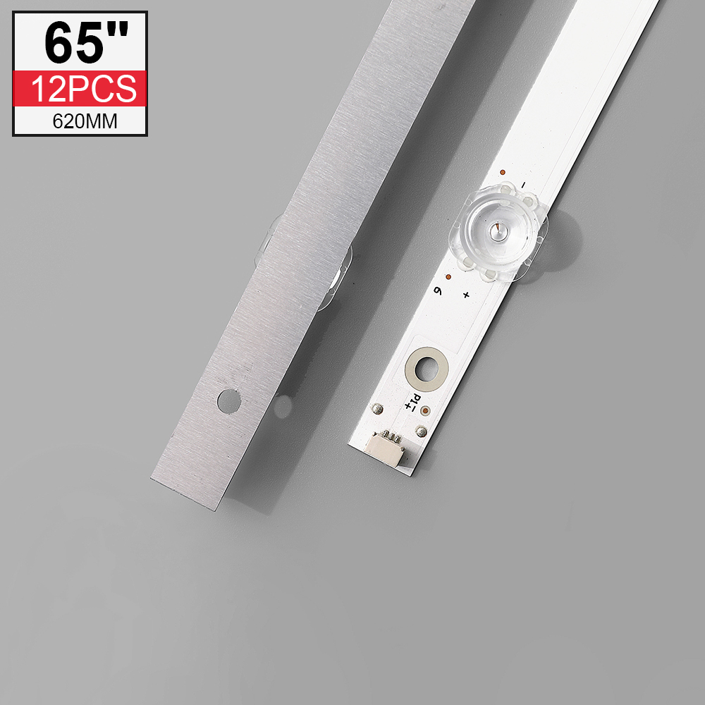Bande de rétro-éclairage LED, 6 lampes pour Hitachi 65R80 AW TCL65D06-ZC23AG-04 05 65D1800 V0 ZC2 HRB TV-65UHD4K