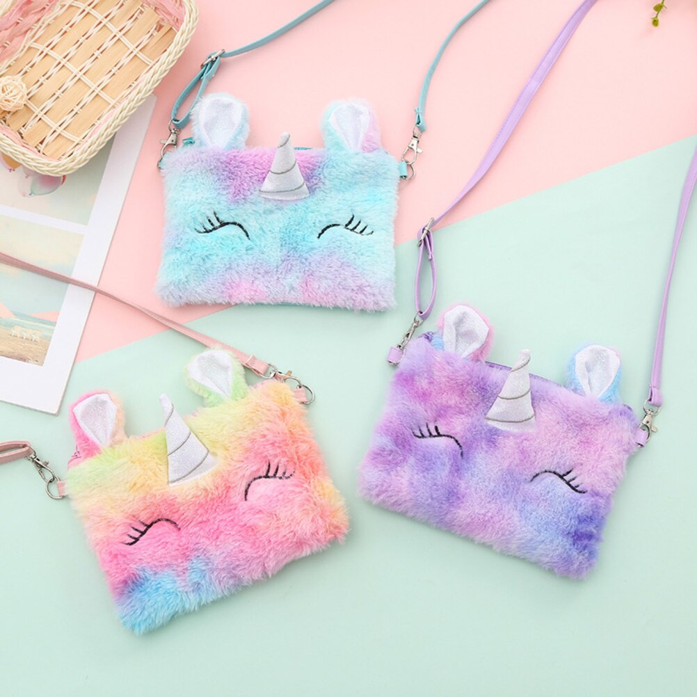 freundlicher Geldbörse Taschen Nette Einhorn Tiere Schulter Bote Taschen freundlicher Schlüssel Geldbörse Nette Prinzessin Mini Handtasche