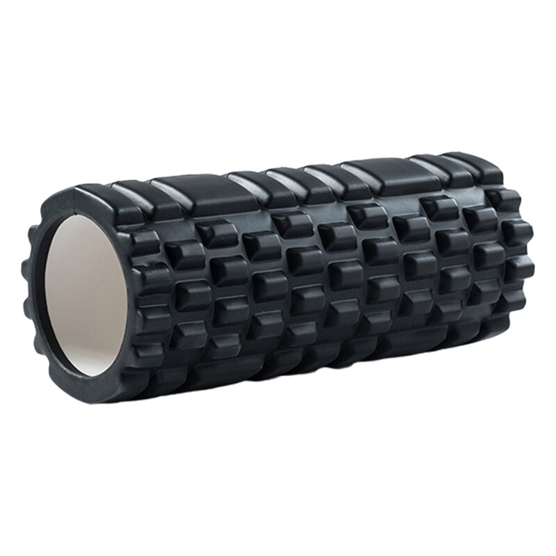 30X8.5Cm Yoga Blok Fitnessapparatuur Pilates Foam Roller Fitness Gym Oefeningen Spier Massage Roller Yoga Brick Sport gym: Black