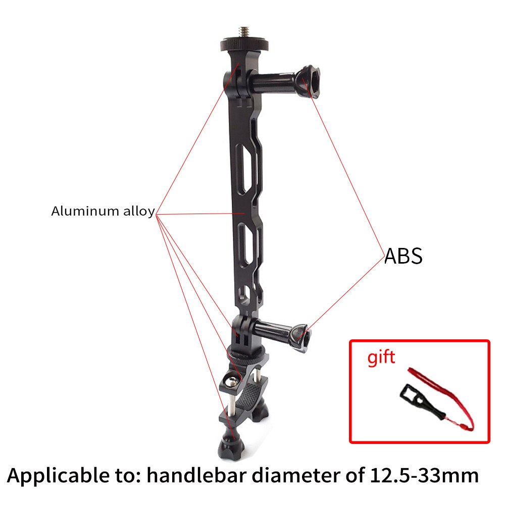 Tuyu Insta360 Een X/Evo Aluminium Motorcycle Bike Stand Voor Insta 360 Een X Camera, voor Insta 360 Een X Camera Accessoires: Option 4