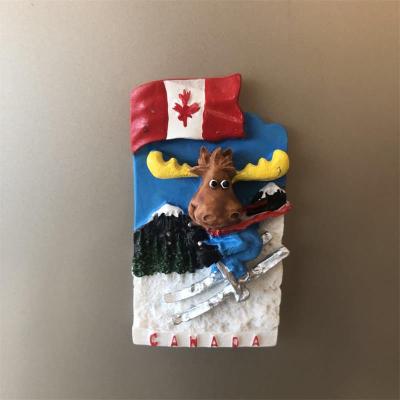 Kanada toronto turisti matkamuisto jääkaappi tarrat 3d hartsi jääkaappimagneetti tarra matka tee itse kodin sisustus: Fawn 3