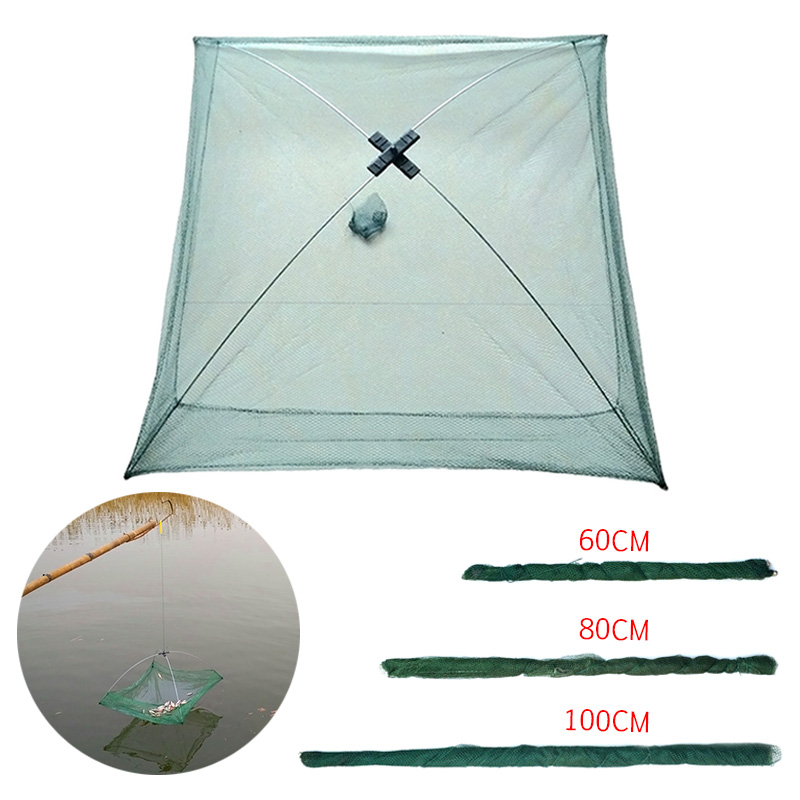 Folding Fishing Net Umbrella Crab Trap Bait Casting Bait Dip Nylon Fishing Net Throwing Crab Fishing Accessories
