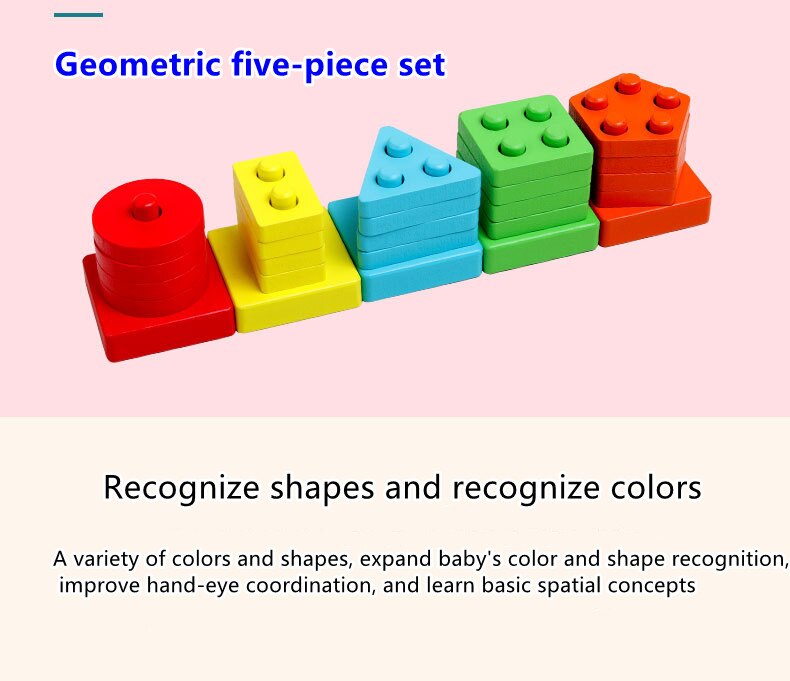 Toddmomy - Lot De 2 Plateaux De Jeu Puzzle En Bois - Formes Géométriques Et Couleurs - Éveil Et Observation - Apprentissage Précoce Dès 3 Ans