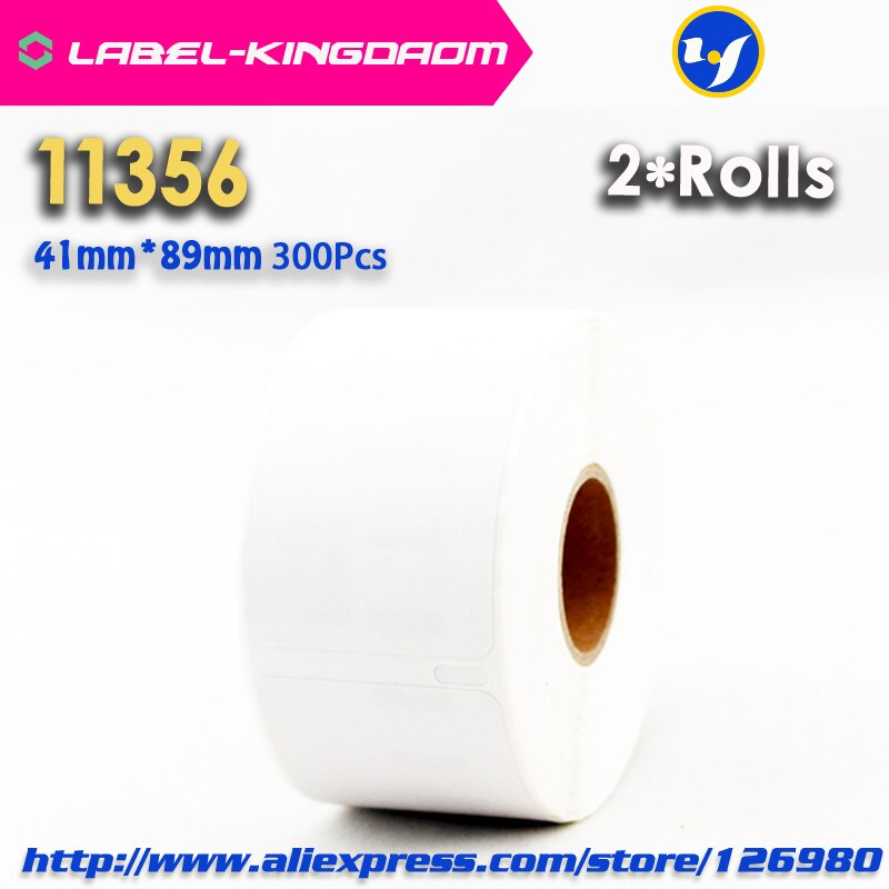 2 Rolls Dymo Compatible 99010/99012/99014/99015/99019/11352/11353/11354/11355/11356/S0904980/S0929120/30915/30252/30256 Label: 11356