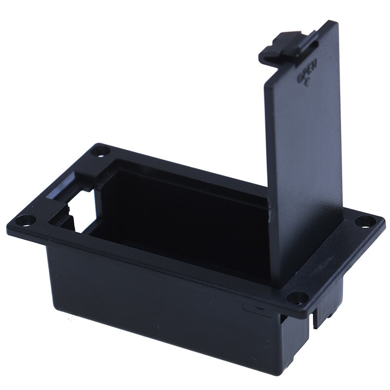 Flat Mount 9V Battery Case Box Holder Black for Electric Guitar Bass Storage Cover