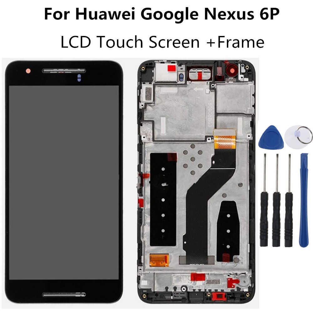 100% Tested For Huawei Google Nexus 6P LCD Display Touch Screen Digitizer Assembly LCD Replacement Parts For Huawei H1511