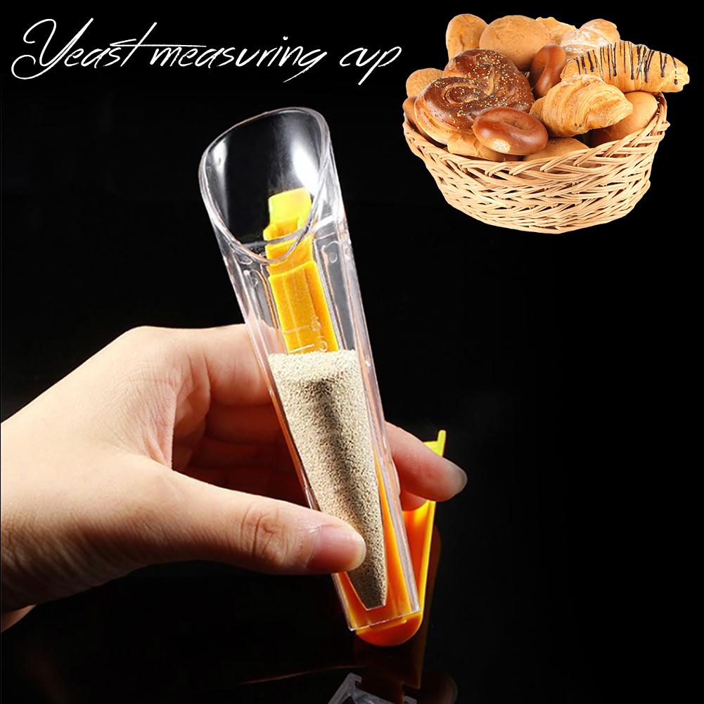 Yeast Measuring Cup Plastic Dry Yeast Special Cup With Sealing Clip Meter For Bread Select Scales Measure Tool