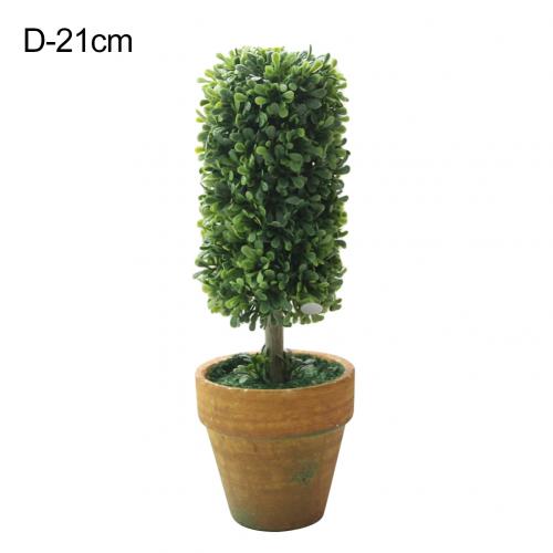 1Pc Heart Star Round Potted Artificial Plant Bonsai Small Tree Pot Plants Bonsai Plant Ornament Home Garden Wedding Party Decor