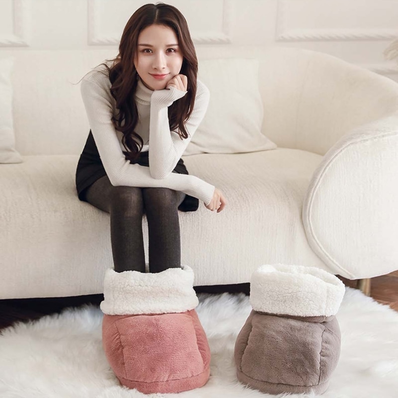 Scaldapiedi invernale lavabile scarpe peluche riscaldamento scaldapiedi elettrico