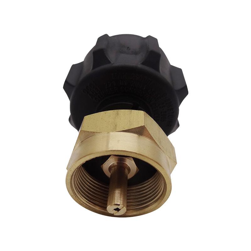1 lb gass propan tank flasker regulator ventil refill adapter komfyr utendørs camping fotturer grill matlaging regulator ventil