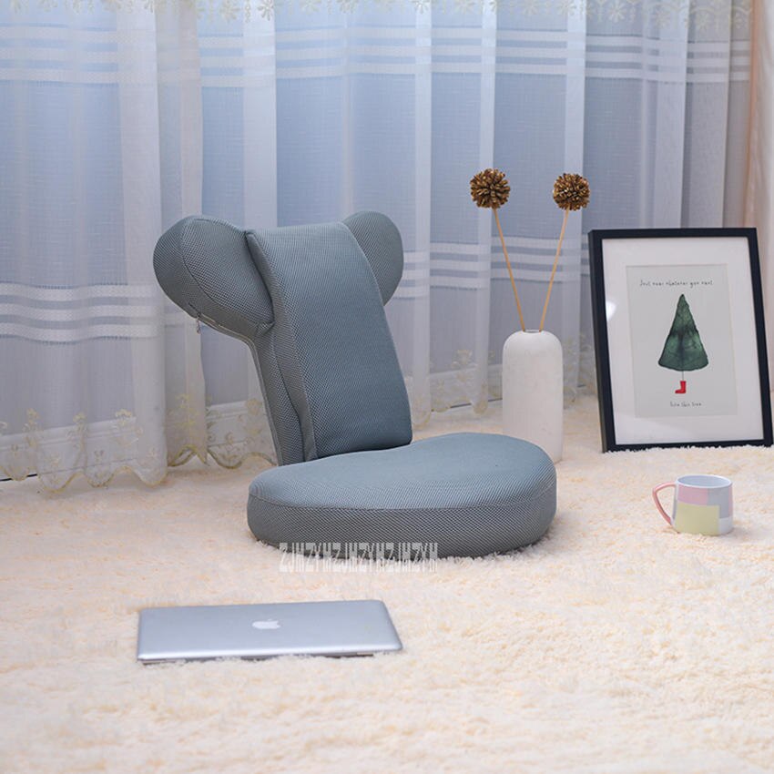 Petit canapé paresseux maille unique Chaise pliable 6-Gear ajustement chambre Chaise longue salon Tatami canapé balcon: A