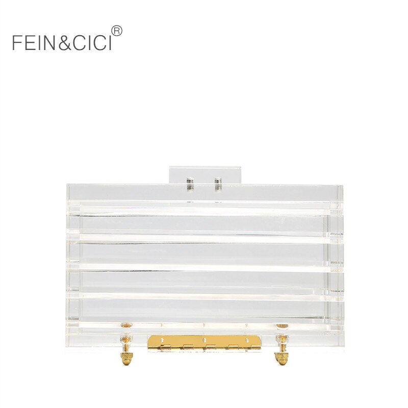 Helder acryl clutch Purse vrouwen transparante plastic box zak Dubai meisje vintage luxe avond wedding party handtas zomer tas