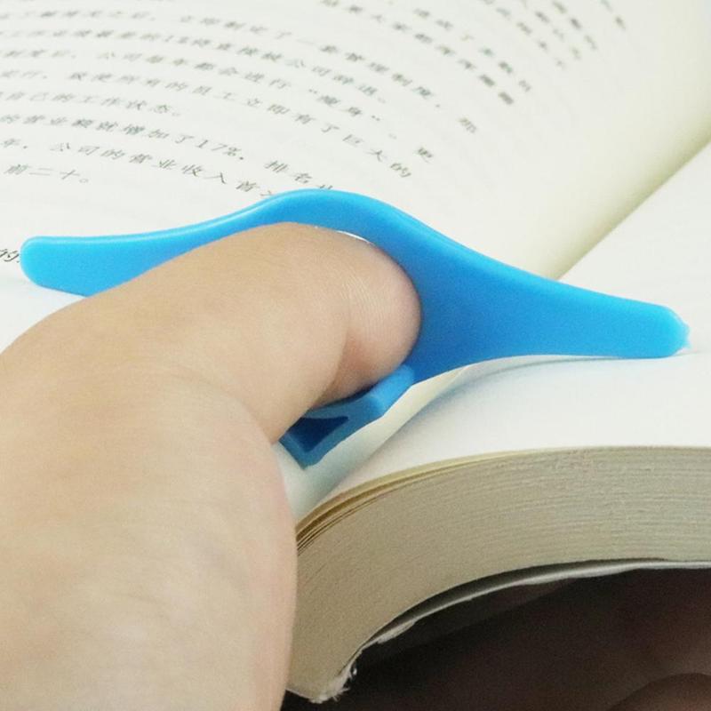 Boksideholder thumb bokmerke silikonmateriale leseelskere tilbehør litterær bokw for lesere bokbibliotek