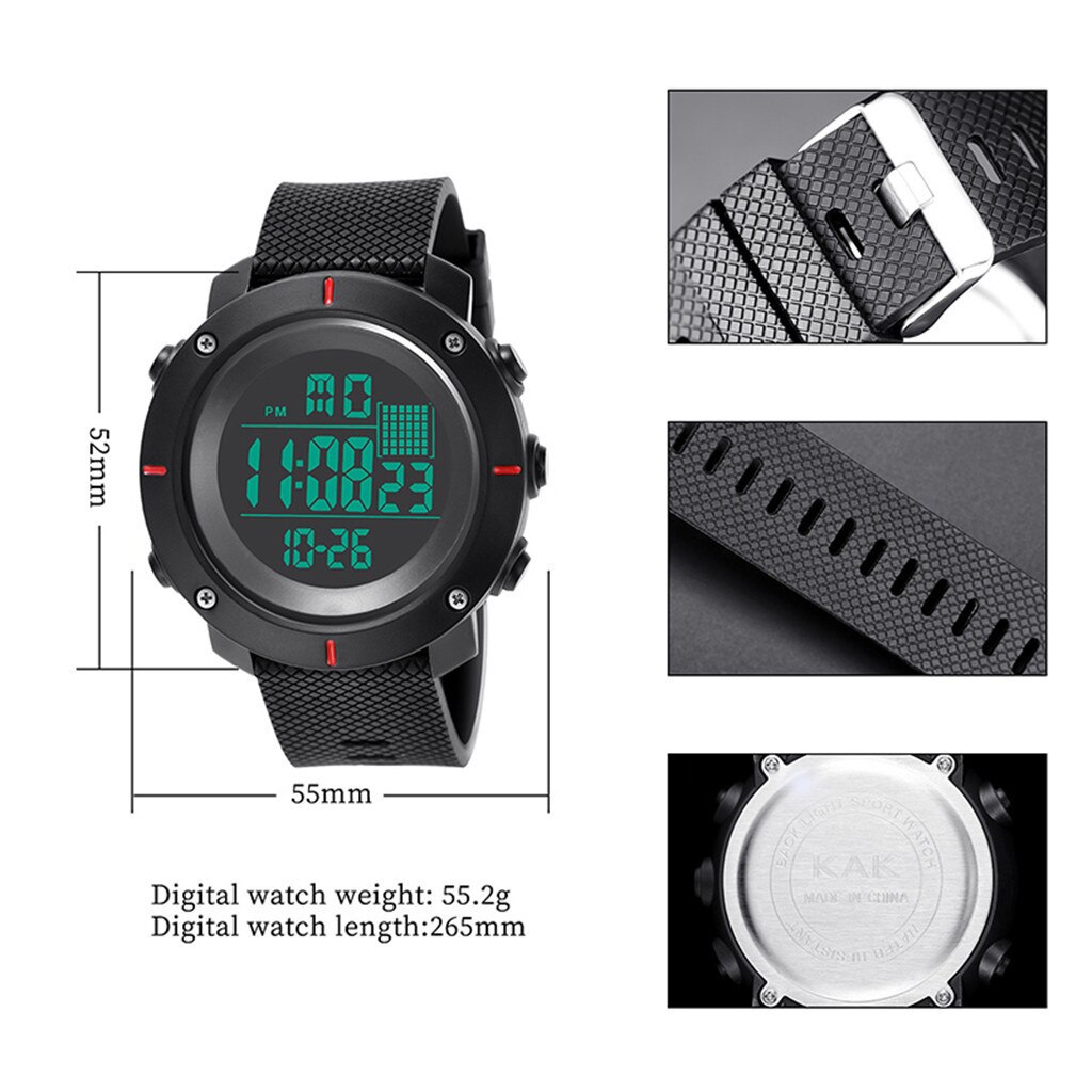 High-End Men's Watches 30M Waterproof Electronic LED Digital Watch Series Men's Models Outdoor Sports Relojes Hombre Q