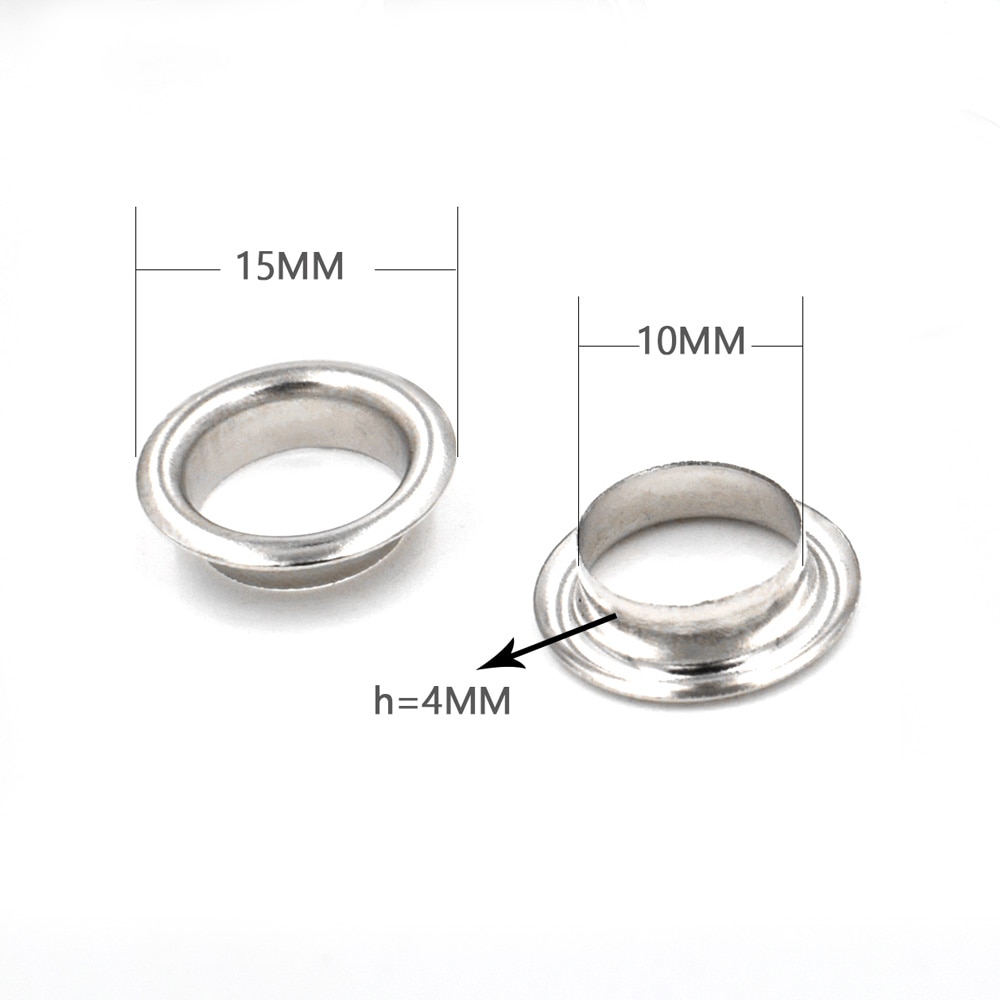 800 # eyelets. 200 sets /lot.inner diameter 10mm.Corn. Metal eyelets Sewing patches.clothes Bags and shoes accessories