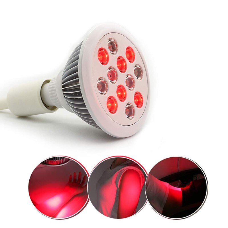 Skin Pain Relief 24W Red Light Therapy Health Care Red 660nm Infrared 850nm Leds Body Massage Neck Shoulder Back Heating Bulbs
