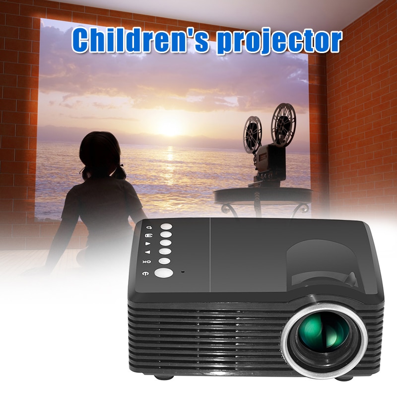 4K HD 3D Mini Smart Projector DLP D-TV AV USB TF Home Theater Cinema PUO88