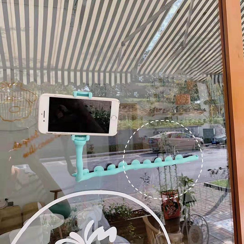 Leuke Rups Lui Beugel Mobiele Telefoon Beugel Worm Live Beugel Zuignap Ondersteuning Muur Desktop Pillar Houder