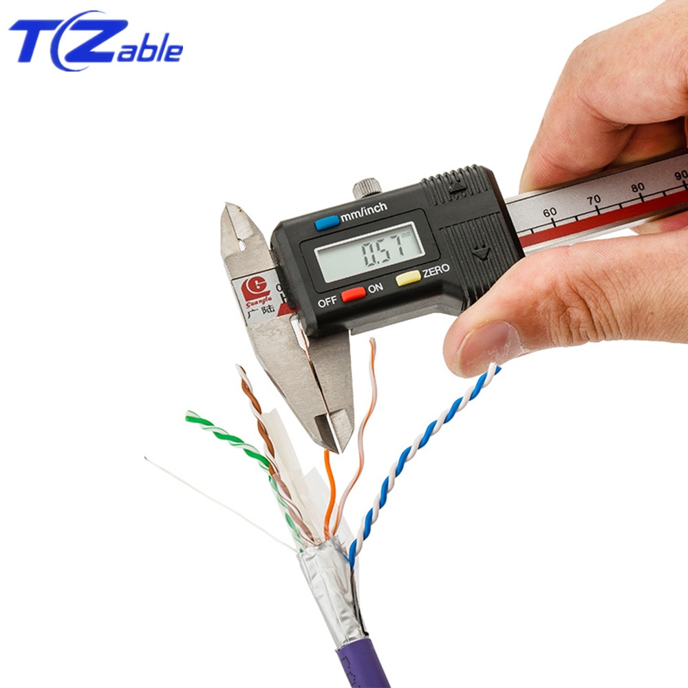 Netzwerk Kabel Katze6 Reinem Kupfer abgeschirmt verdrehte Paar Ethernet Kabel Für Internet Kabel RJ45 Netzwerk Kabel FTP Computer Kabel