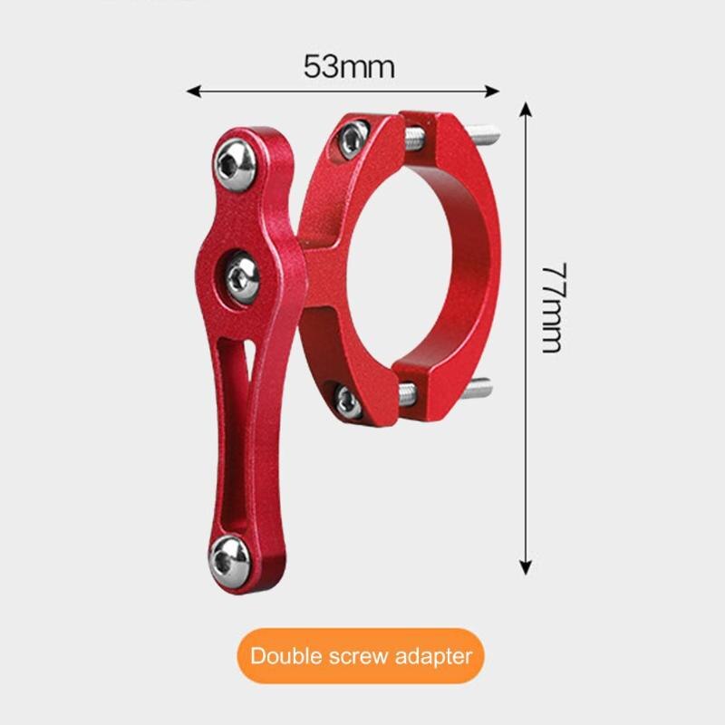 Soporte duradero para botella de bicicleta, soporte de botella de agua de bicicleta, adaptador de doble tornillo para manillar de bicicleta de montaña: G