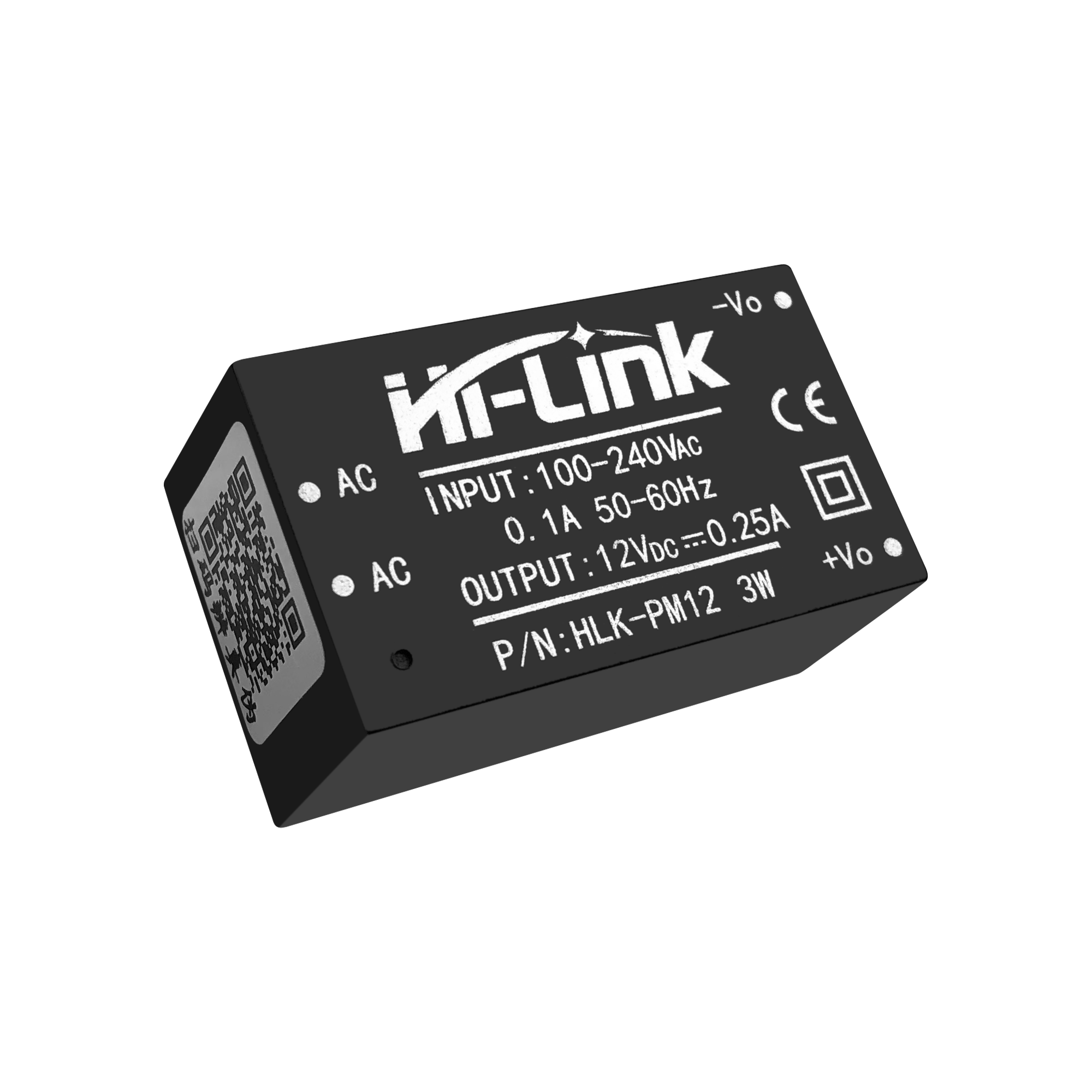 2pcs original Hi-Link ac dc 12v 3w mini power supply module 220v isolated switch mode transformer HLK-PM12