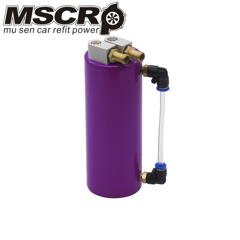 Universal Aluminum Racing Oil Catch Tank/CAN Round Can Reservoir Turbo Oil Catch Can / Can Catch Tank
