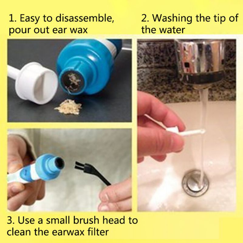 Automatic Ear Cleaner Electric Ear Wax Dirt Remover Cleaning Tools Safe For Adult, Children vacuum ear cleaner S1K