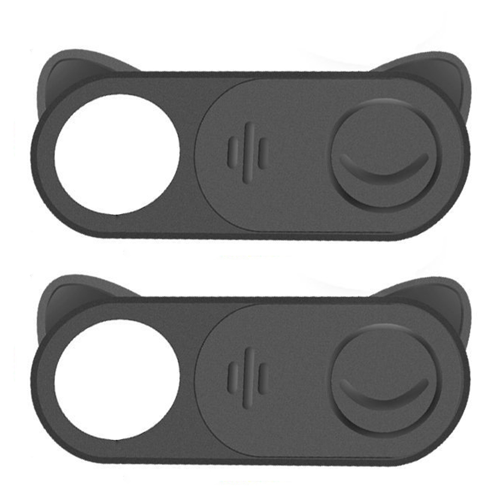 Computer kamera cover plast webcam cover slide til mac, macbook pro, imac, laptop, surfcase pro, echo show, telefon kamera blok: 2 stk