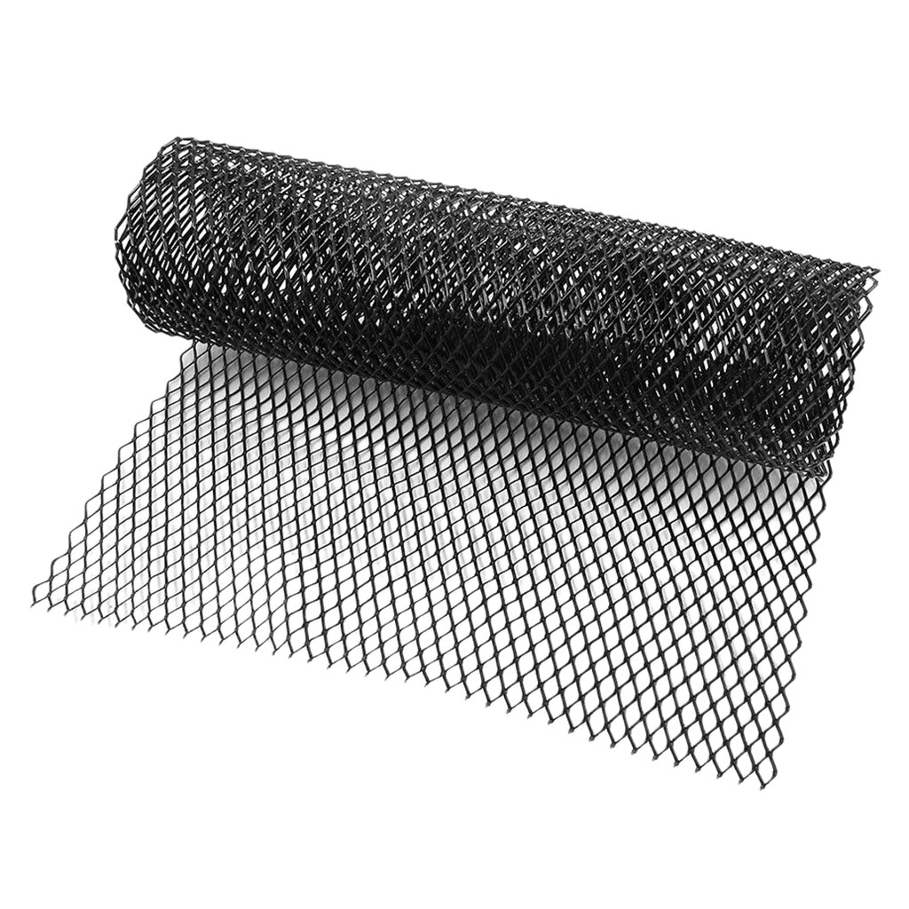 40''x13'' Car Diamond Grille Vent Mesh Aluminum Alloy Front Bumper Rhombic Grill Sheet: Black