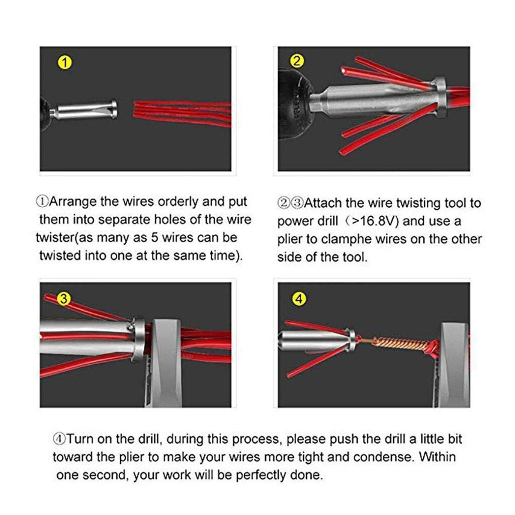 1pc 5-hole electrician universal Automatic Wire Stripper and doubling Line Electrical Cable Quick Connector Parallel Wire Fast