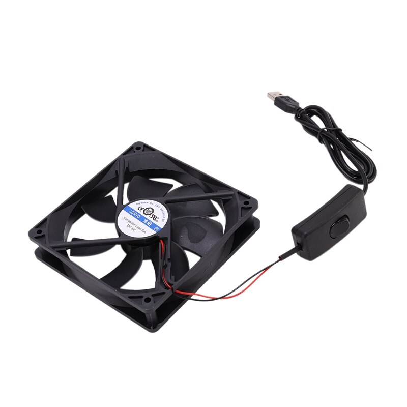 Longyou router radiator koelrek usb-mute voor router / mediabox / / kabelbox enkele ventilator